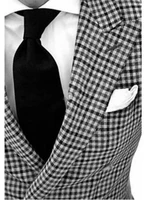 custom made to measure mens bespoke suitclassiclack white checker men tuxedotailored tuxedo jakcetpantstiepocket square