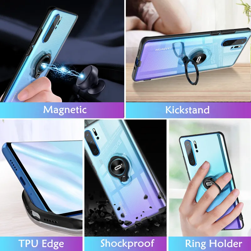 Для huawei P30 Pro Чехол автомобильный держатель Магнитный стенд кронштейн палец