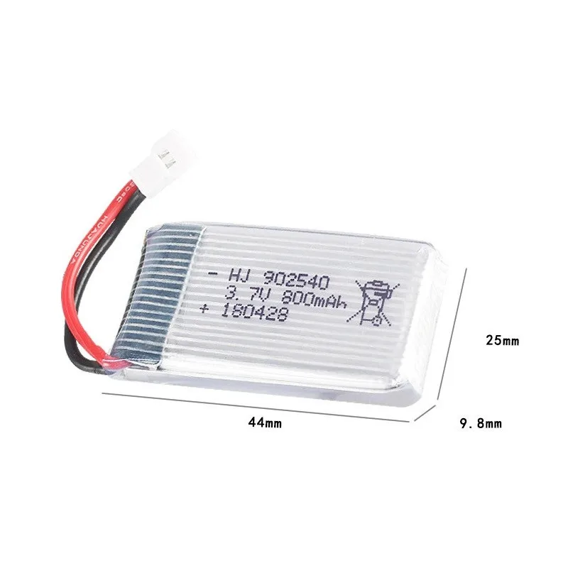 3,7 V 800 mAh литий-полимерный Батарея для Syma X5 X5C X5S X5SC X5HW X5HC X5SW M68 X300 X400 X500 X800 HJ819 3,7 V 800 мА/ч, 902540 25C Батарея