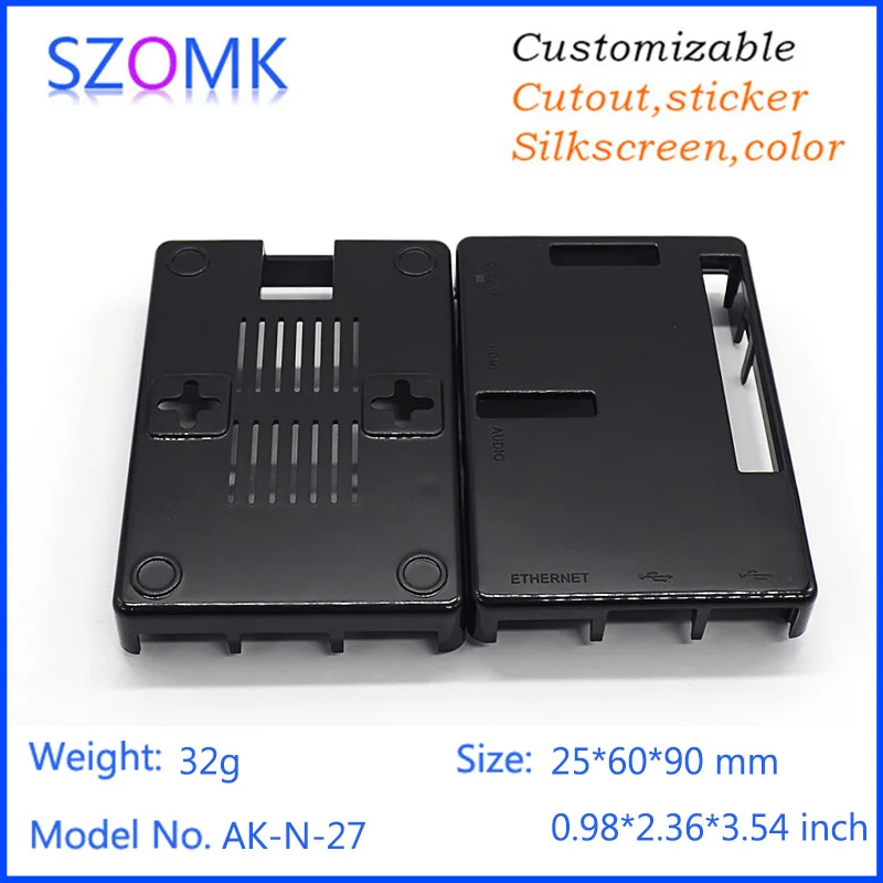 Szomk abs Пластиковый материал распределительная коробка электроника для pcb дизайн