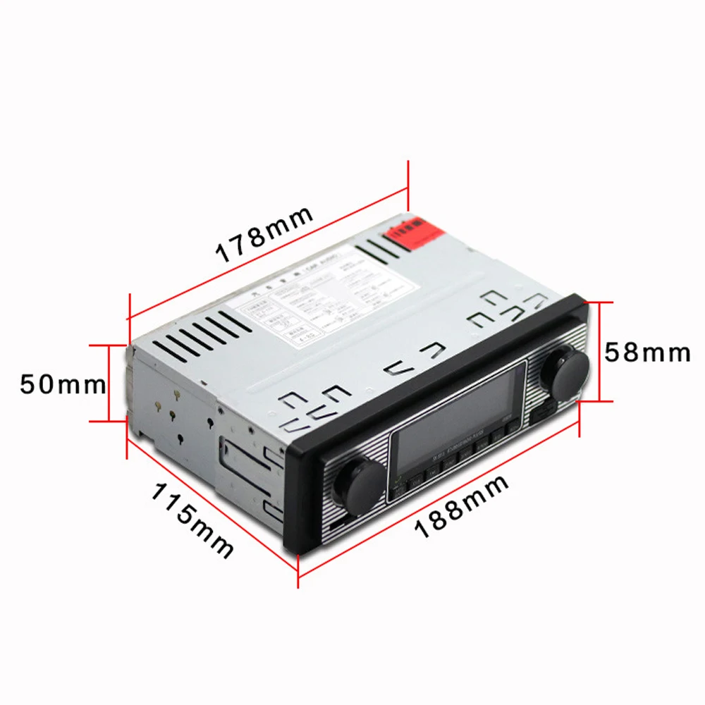 Винтажное Радио Bt mp3 плеер стерео USB AUX Классическая автомобильная стереосистема U