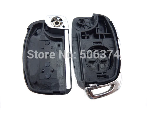 For HYUNDAI ix45 Santa Fe Replacement 3 Button Folding Flip Remote Key Shell Case Fob With Uncut Blank Blade |