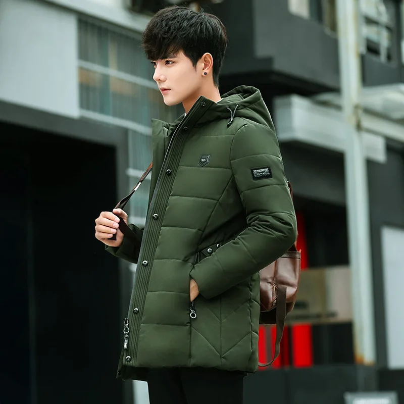 2018 new Brand winter Jacket for men hooded coats casual mens thick coat male slim cotton padded down outerwear | Мужская одежда