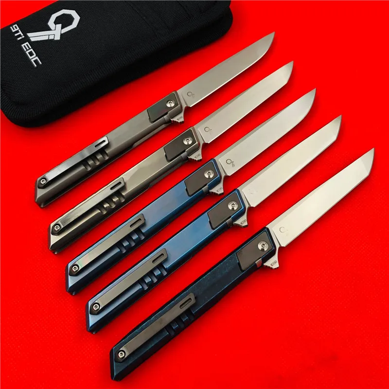 9TiEDC Djinn оригинальный нож из титанового сплава ручка складной открытый M390