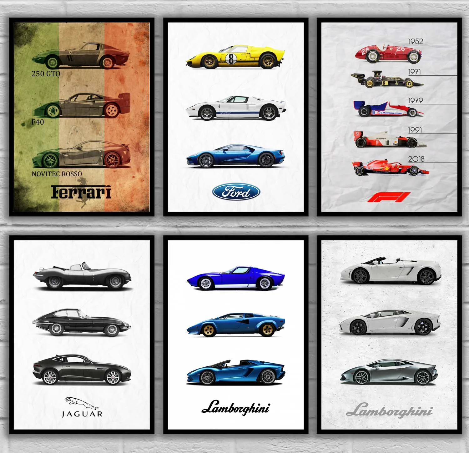 Постеры Supercars Vintage Car Nordic без рамки|Рисование и каллиграфия| |