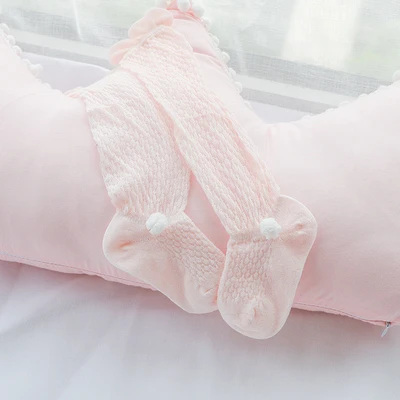 pink tight ball Модные ажурные колготки для маленьких девочек от 0 до 12 месяцев свободные сетчатые колготки, летние детские колготки, чулки для маленьких девочек - Цвет: pink tight ball
