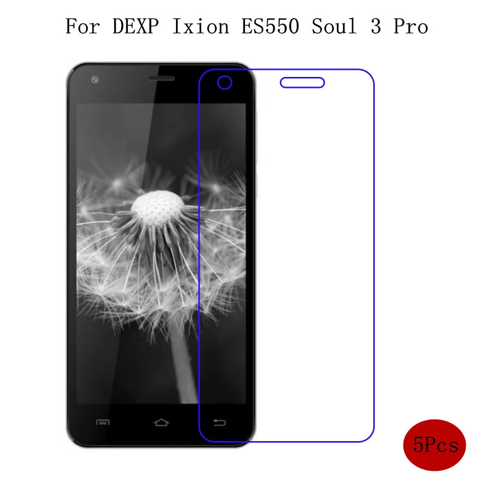5 шт. стекло для DEXP Ixion ES550 Soul 3 Pro защита экрана Защитная пленка | Мобильные телефоны