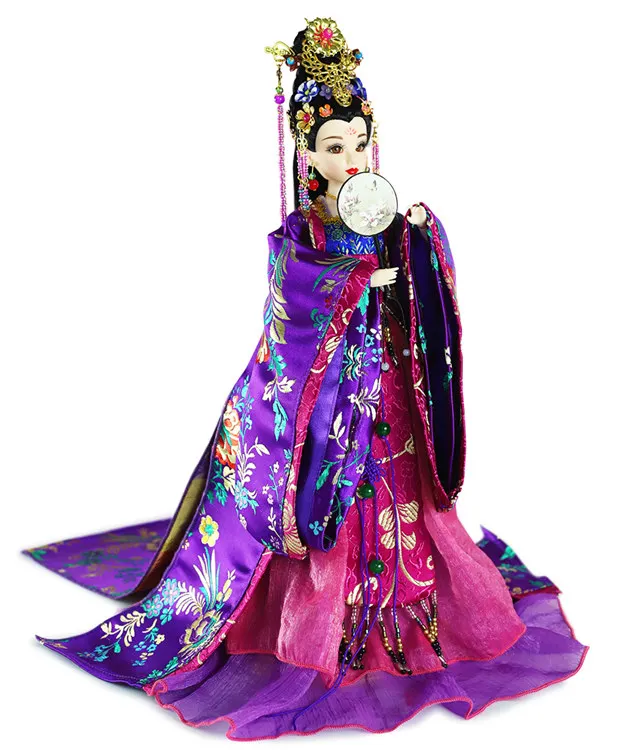 like the picture Fortune days bjd кукла Восток Шарм Элегантная Леди китайский стиль включая одежду стенд коробка 35 см головной убор сувенир - Цвет: like the picture