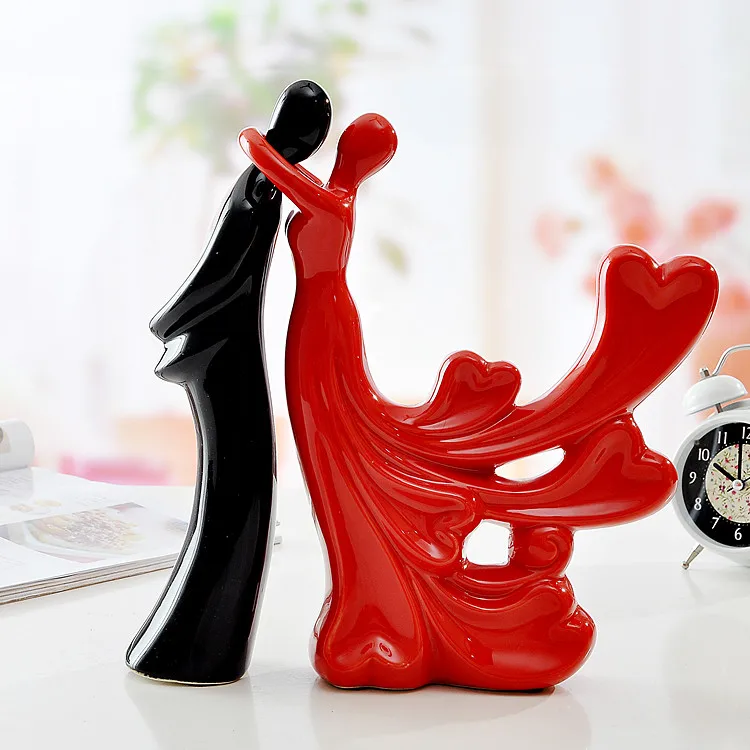 Современные украшения для влюбленных Декор дома фигурки керамические поделки