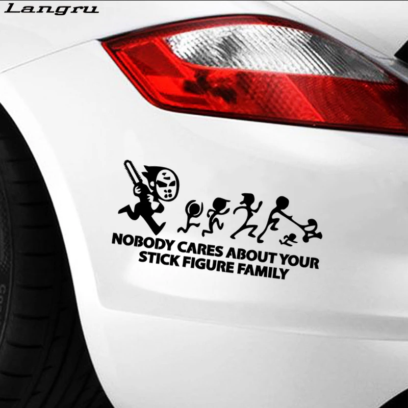 Langru крутая графика забавная наклейка для семейного автомобиля|sticker vinyl|family car