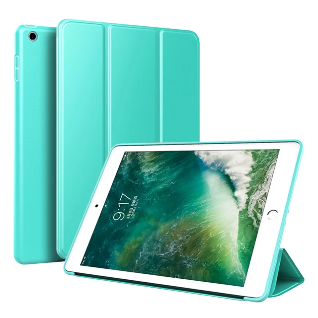 Ультра тонкий умный чехол для iPad Mini 5 7,9 Магнитная подставка PU кожа Funda силиконовый мягкий ТПУ задняя крышка для iPad Mini 5 Чехол - Цвет: Mint Green