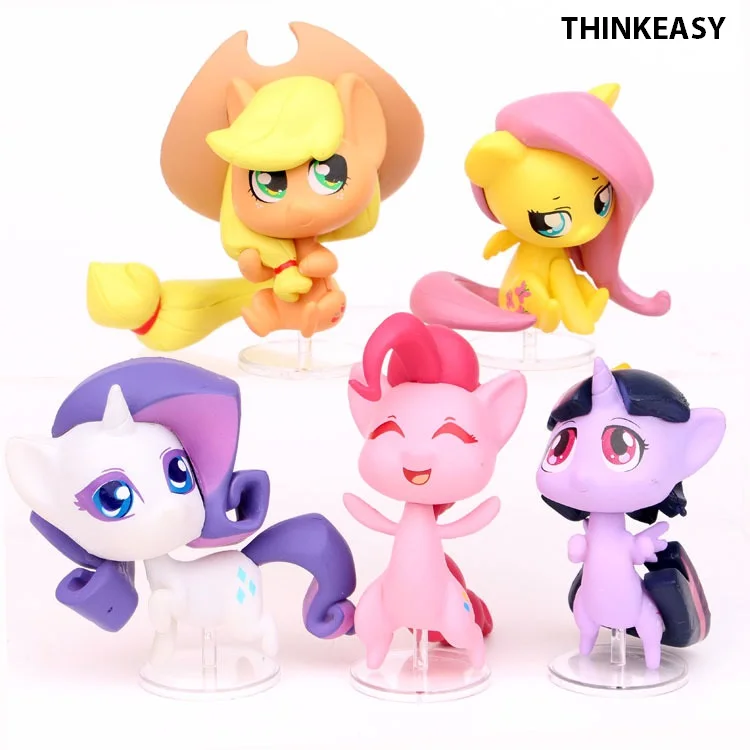 ThinkEasy 7 см My Cute Lovely Liitle модель лошадь пони фигурка на день рождения куклы для