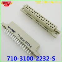 364 DIN41612 DIN разъем 710-3100-3264-S 2*32P 64PIN женские прямые шпильки Европейская розетка 9001-12641coola NEXTRON outpin