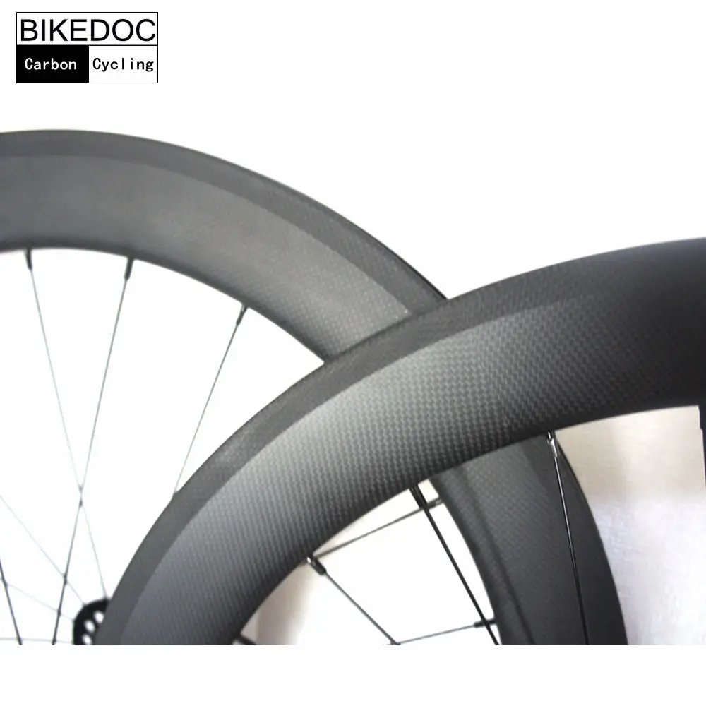 BIKEDOC карбоновые колеса 700C фиксированные шестеренки 60 мм Toray 700 гусеничные
