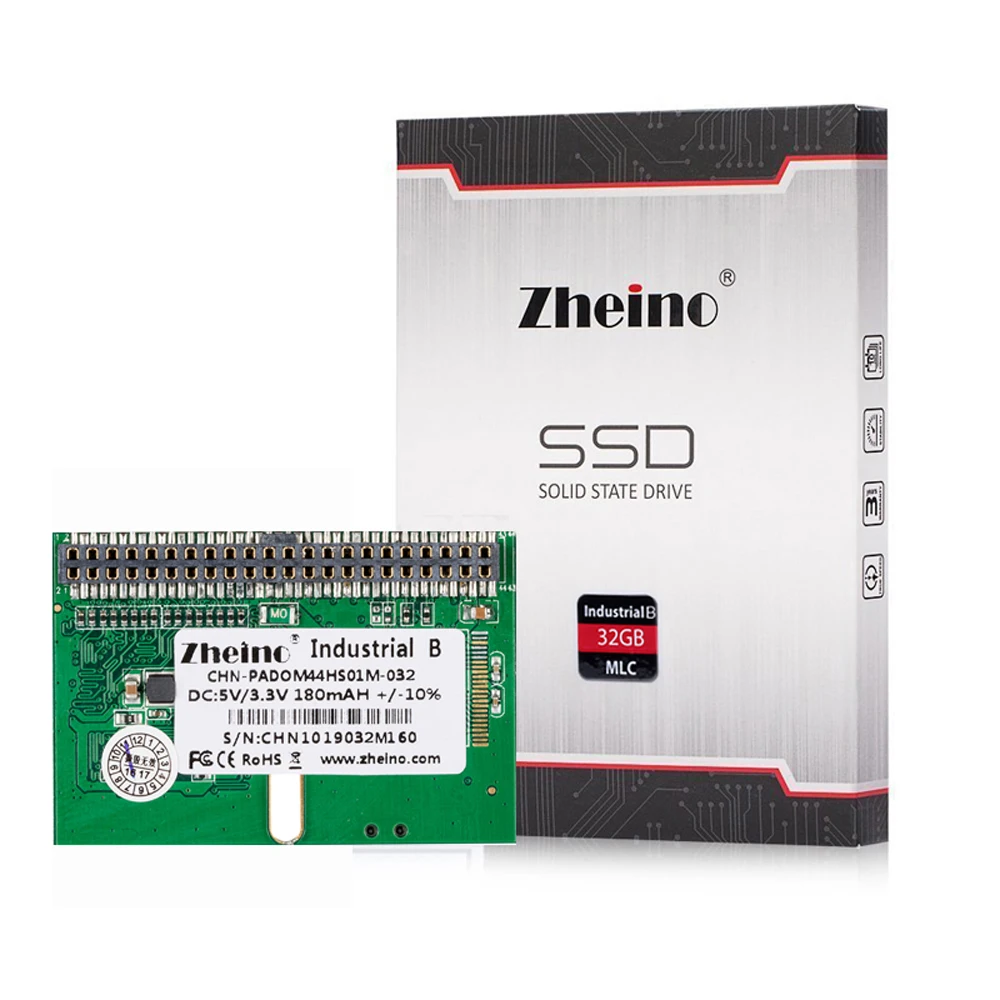 

Zheino New IDE PATA DOM SSD 44PIN MLC 32 Гб горизонтальный + гнездовой промышленный диск на модуле твердотельные накопители