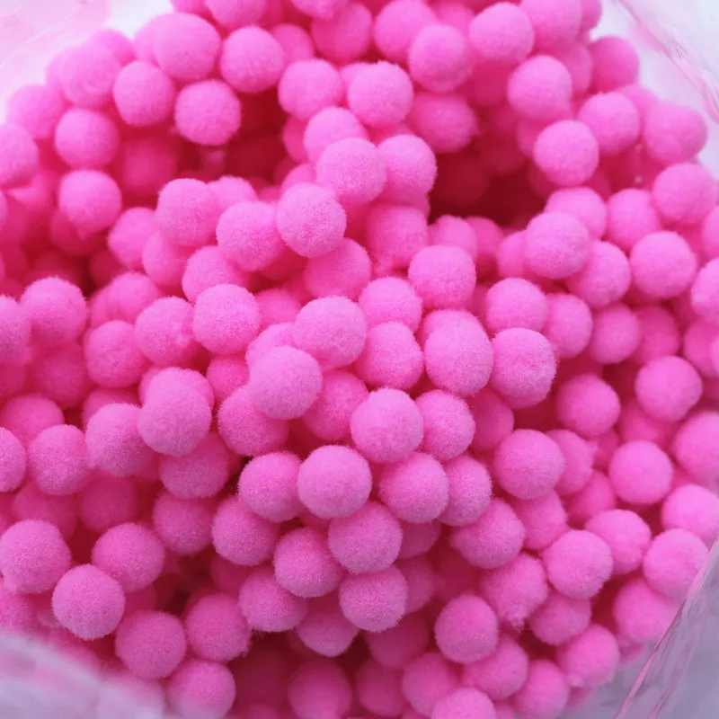 500-1000 шт 8/10/15/20/25/30 мм Мини пышная Нижняя Pom Poms помпонами ручной работы для детей игрушки свадебный Декор DIY товары для шитья и рукоделия