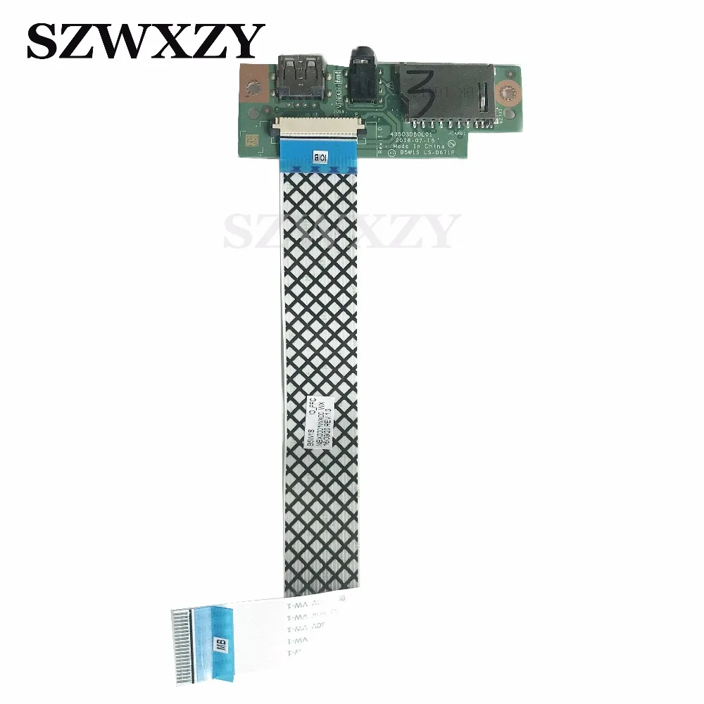 B5W1S LS D671P для ACER ES1 523 USB плата аудиоразъема с кабелем 435O3DBOL01|Компьютерные кабели и