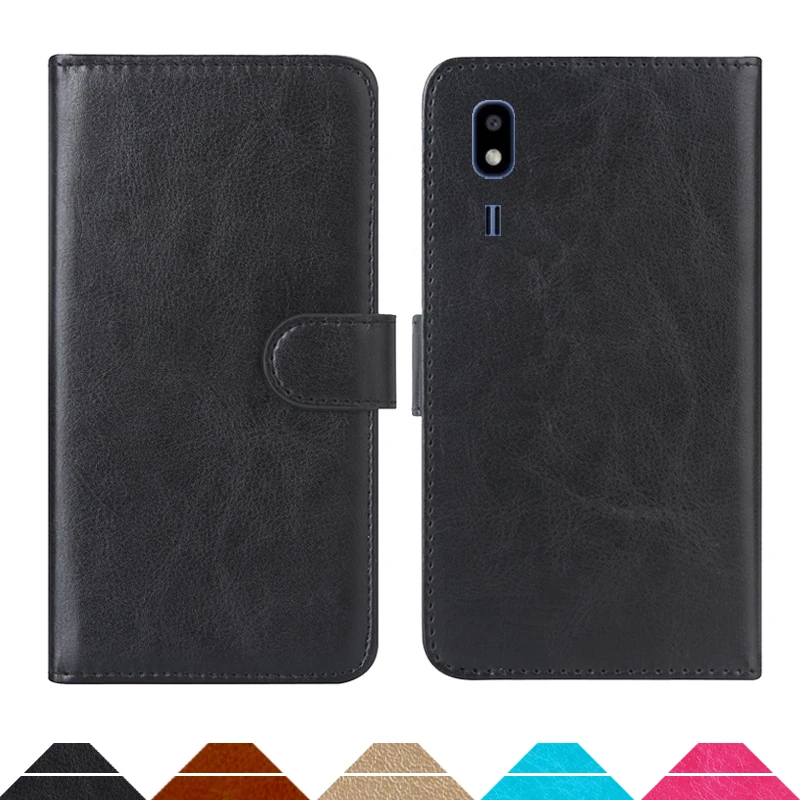 

Luxury Wallet Case For Samsung Galaxy A2 Core PU Leather Retro Flip Cover Magnetic Fashion Cases Strap