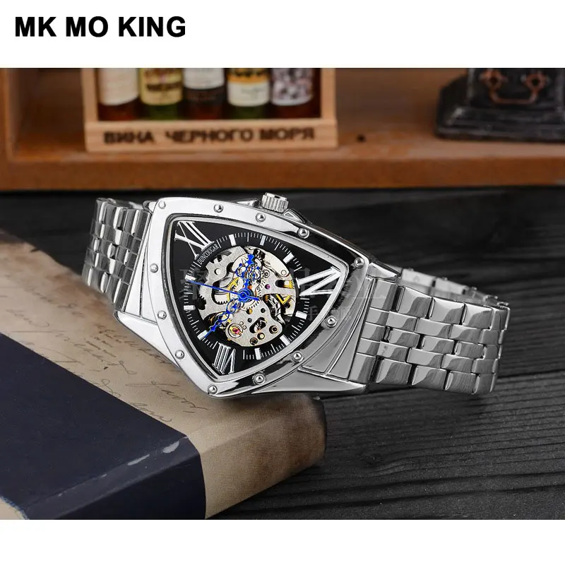 Silver band black Роскошные брендовые автоматические бизнес-машины подарки для пары ролевые мужские wo мужские женские наручные часы для влюбленных dw mk браслет dw - Цвет: Silver band black