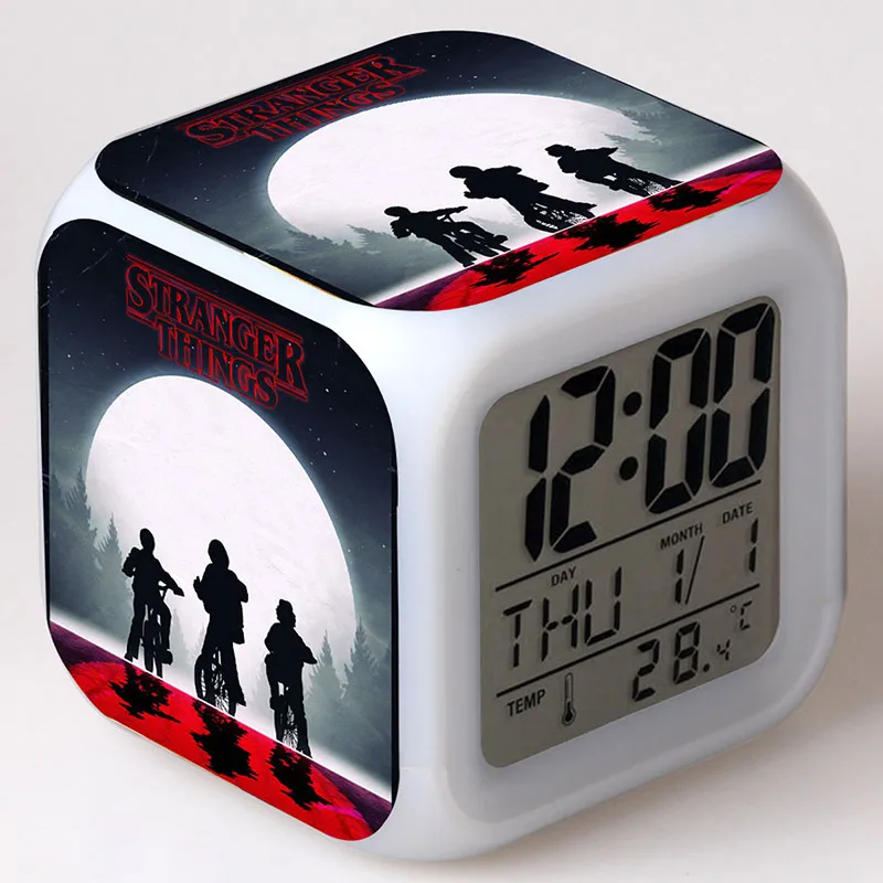 Фигурка одиннадцатой из фильма очень странные дела светодиодный Будильник