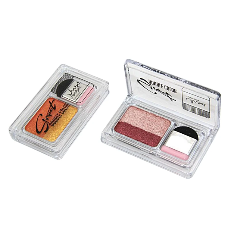 Двойной цвет градиента Eyeshadow профессиональный Shimmer Палитра теней для макияжа
