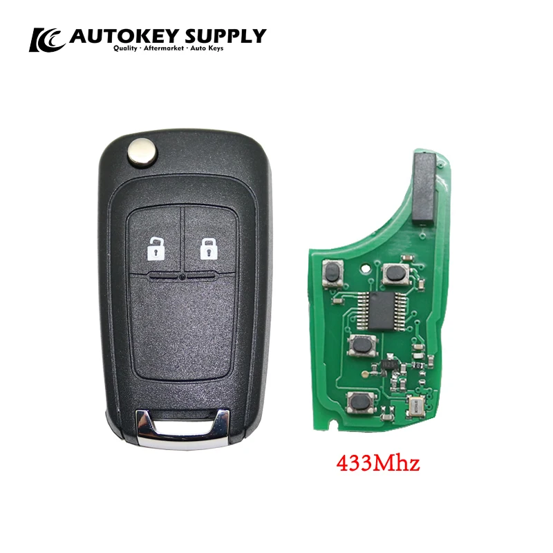 

AKGMC405 AUTOKEYSUPPLY 2 кнопки дистанционного ключа подать заявку на 433 МГц Pcf7937E чип