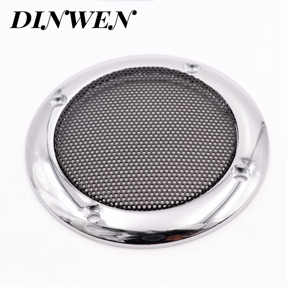 

1PC SPEAKER GRILL MESH COVER 3.5' Metal ABS Plastic Car Audio Subwoofer Tweeter Circle Protective Cover