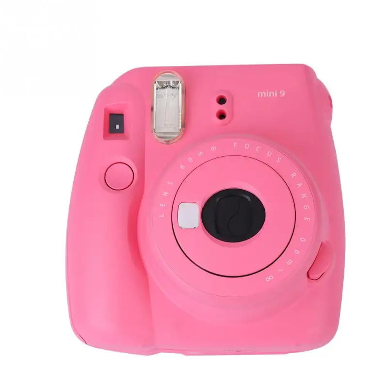 Красный / розовый Фотокамера моментальной печати Fujifilm Instax Mini 9 с зеркалом для селфи Instax Mini для камеры Fuji Fujifilm Instax Mini 9 режим Hi-Key - Цвет: Красный / розовый