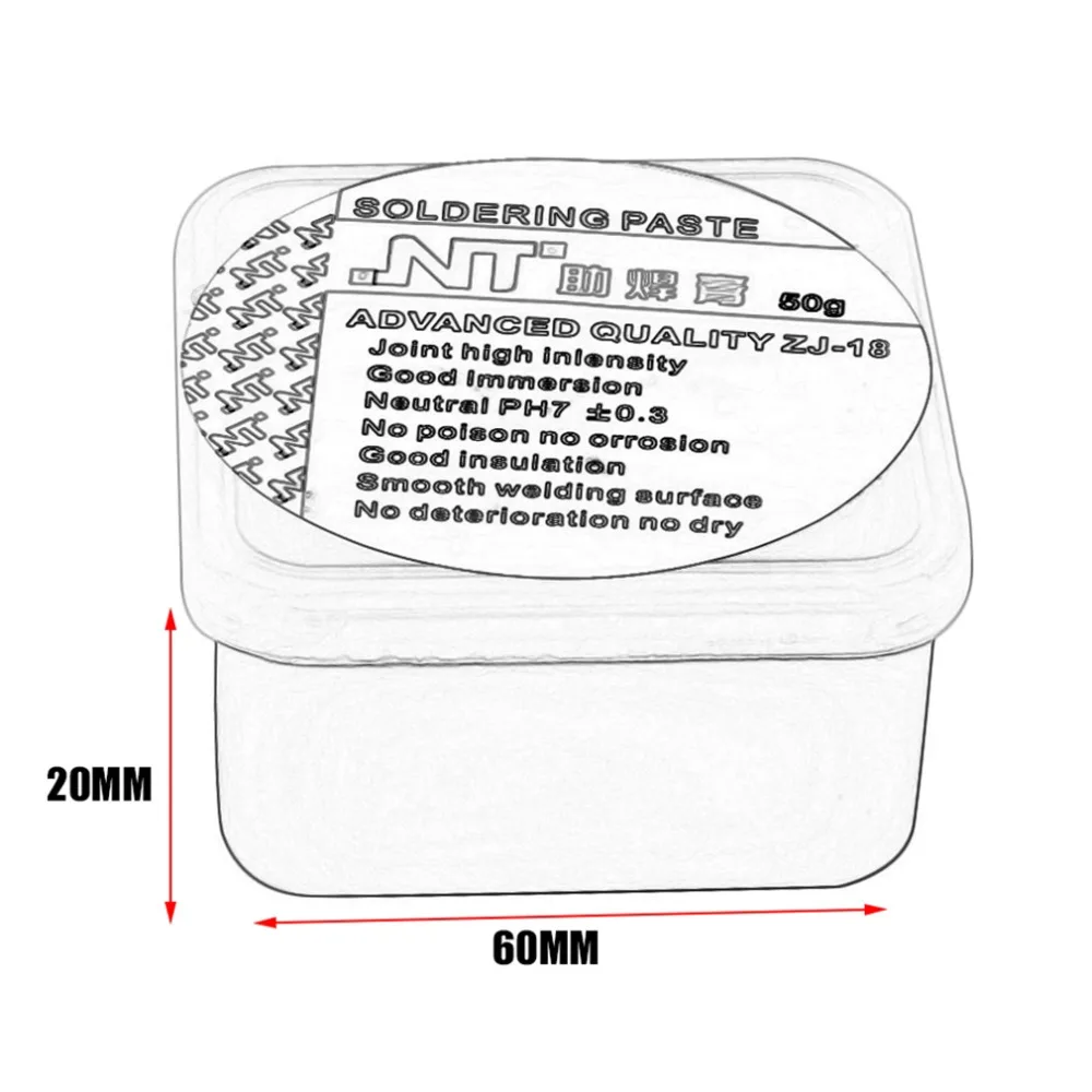 

50g Rosin Soldering Flux Paste Solder Welding Grease Cream for Phone PCB Teaching Resources Drop Shipping