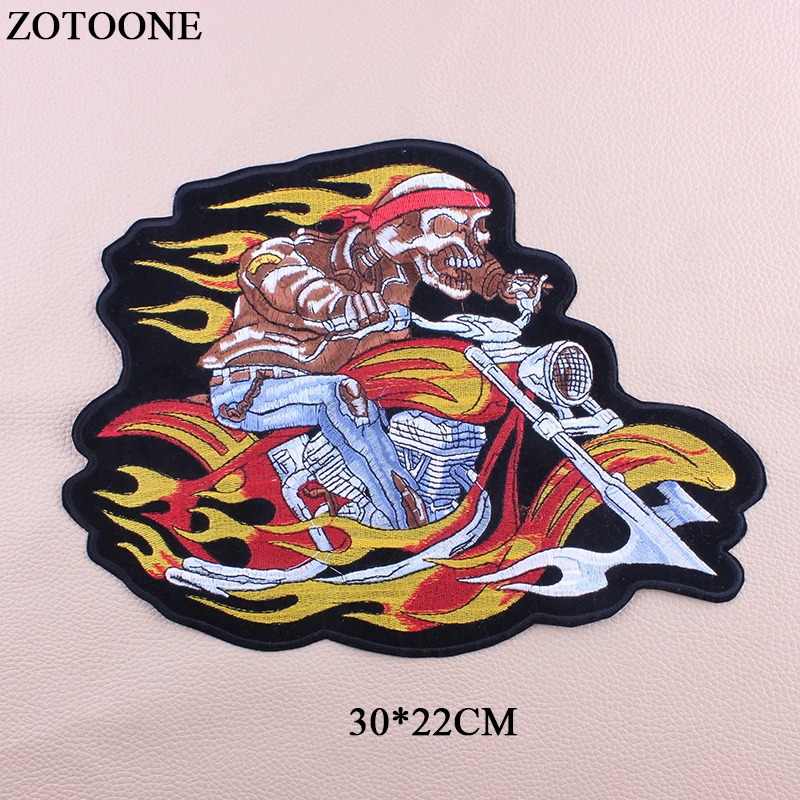 ZOTOONE утюжок на велосипеде патчи для одежды пришить большой спине нашивка в стиле