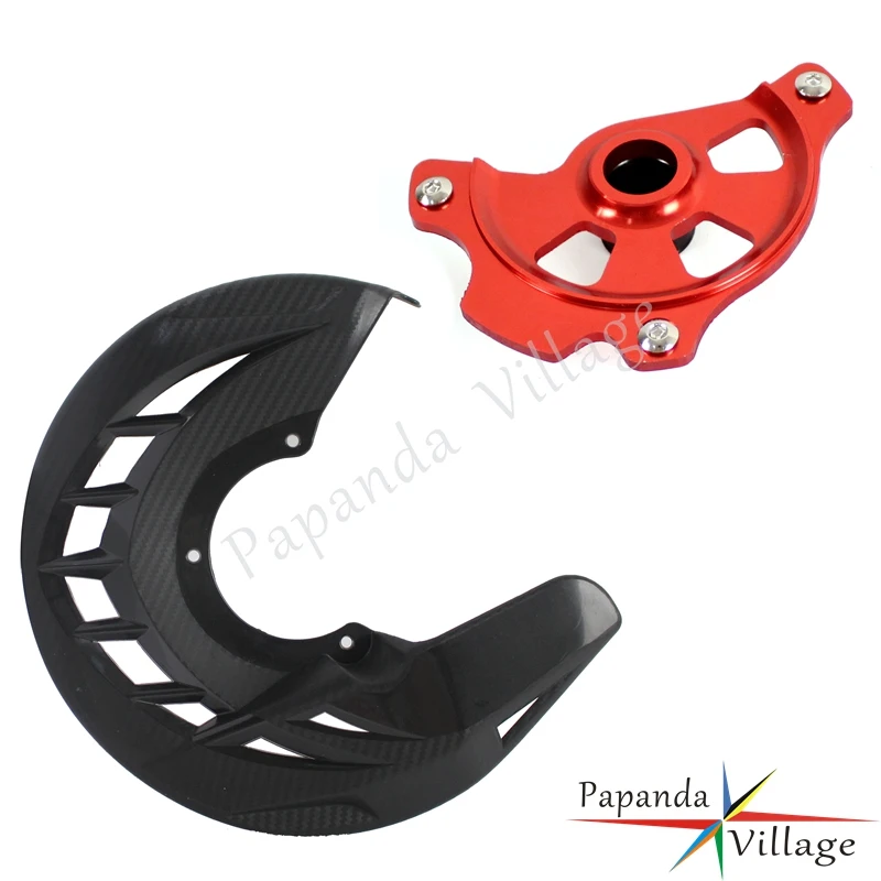 

Papanda Motorbike Black Red White Front Brake Disc Guard Protector Cover for Honda CR125R 250R CRF250R 450R 250X 450X 450RX