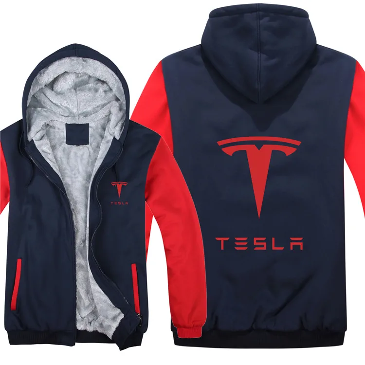 Зимние толстовки с капюшоном «Tesla» мужские модные пальто шерсть подклад куртки толстовки с теслой капюшоном мужские пальто HS-013 - Цвет: as picture