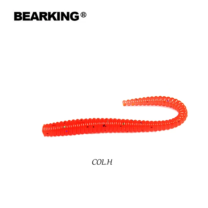 COL.H BEARKING Мягкая приманка черви 8 см 1,12g 20 шт./пакет рыболовные приманки Искусственные Силиконовые бас щука приманки Minnow Swimbait крючковый лов Пластик приманки - Цвет: COL.H