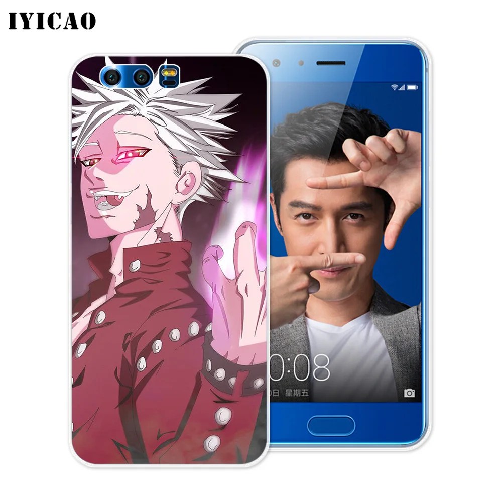 Мягкий силиконовый чехол IYICAO Anime Nanatsu no Taizai для Huawei Y9 Y7 Y6 Prime 2018 Honor 8C 8X 8 9 10 Lite 7X 7C 6A 7A