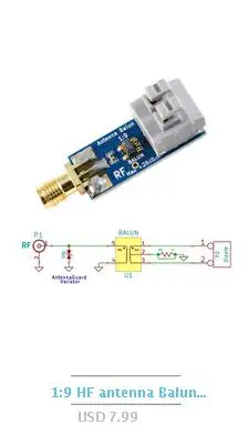DYKB 100 кГц-6000 МГц RF дифференциальный одноконцевый преобразователь Balun 1:1 ADF4350 ADF4355 10 МГц-3 ГГц для ham радио усилитель