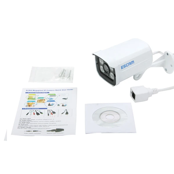 Escam кирпич QD300 мини камера HD720P ик патрон H.264 CMOS ip-камера 3 6 мм линзы Onvif ночное