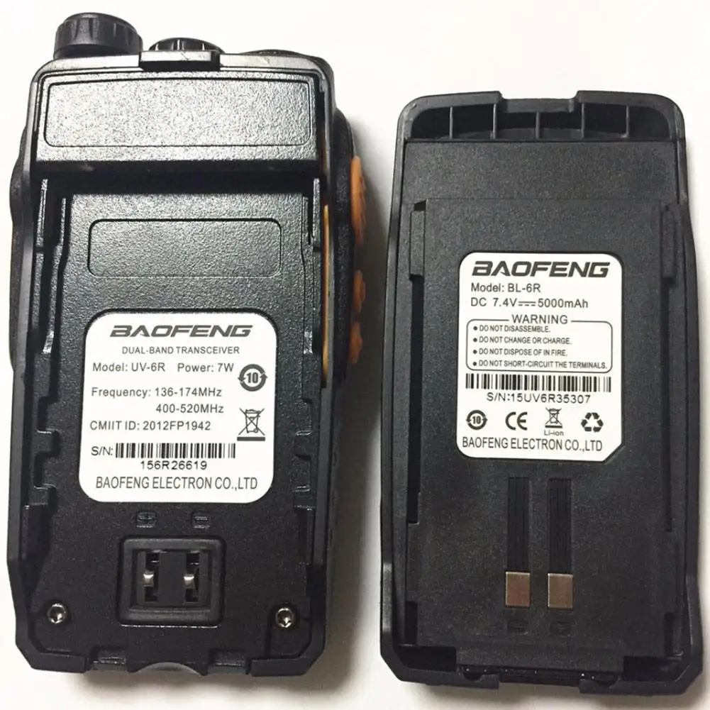Baofeng UV-6R рация 5 Вт радио UHF VHF Двухдиапазонный UV 6R CB обновление UV-5R HF