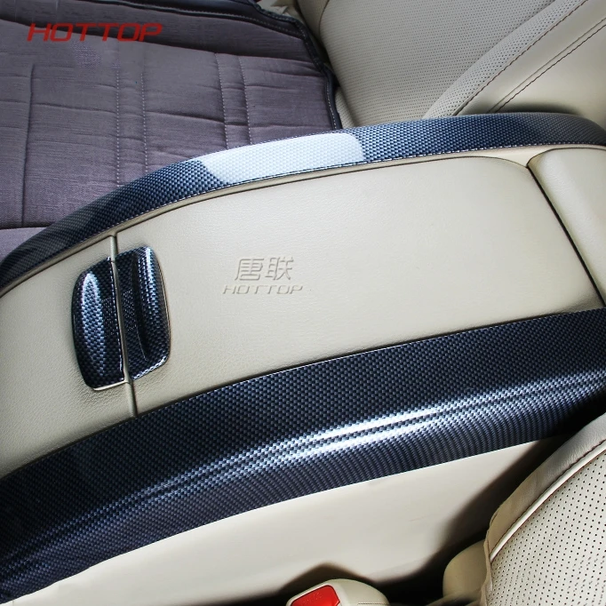 УГЛЕРОДНЫЙ черный подлокотник декоративная отделка Наклейка для Toyota Highlander 2015 2016