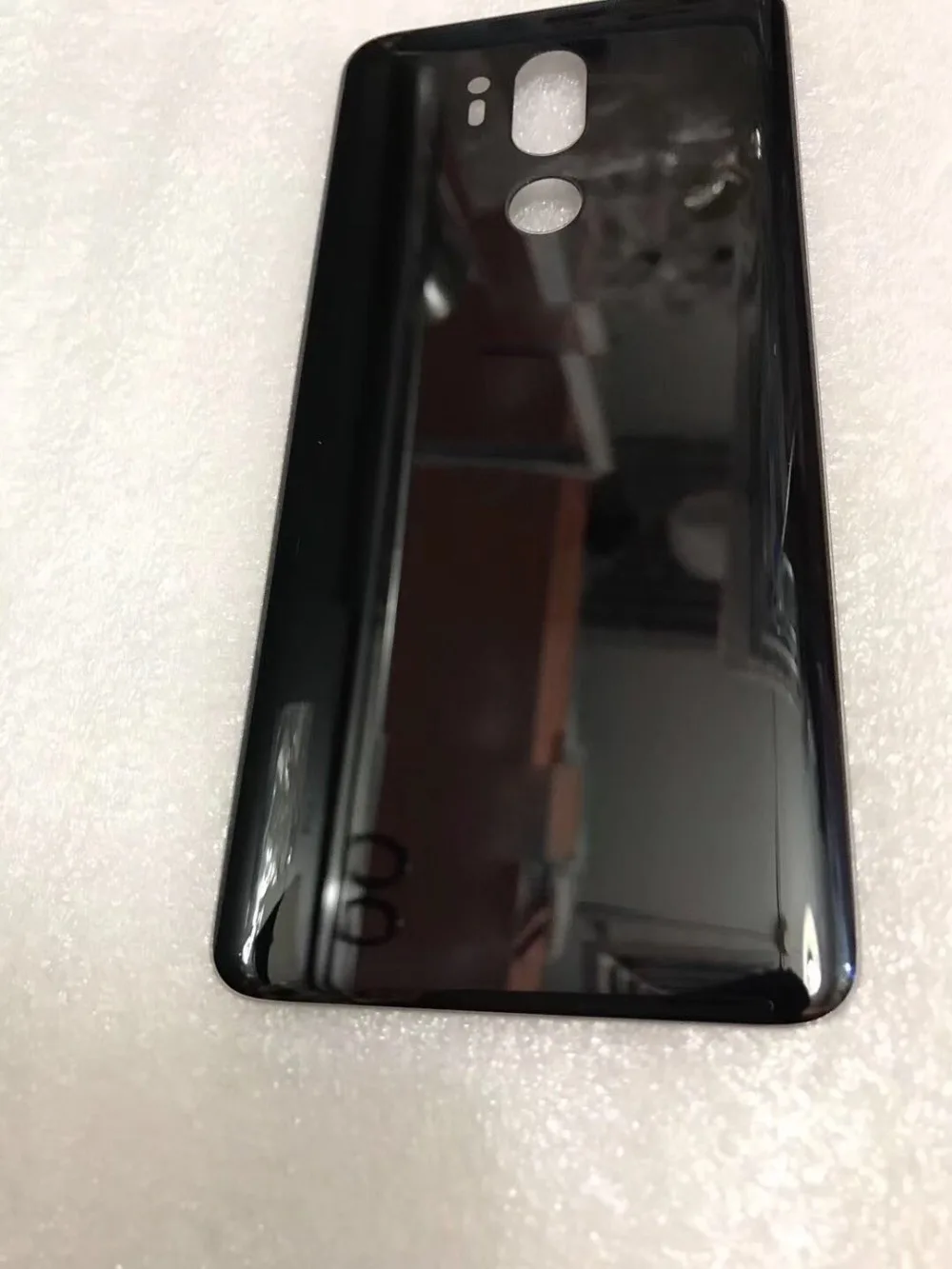 Для LG G7 ThinQ G710 Задняя крышка батареи задняя дверь панель стекло Корпус чехол+ клейкая наклейка