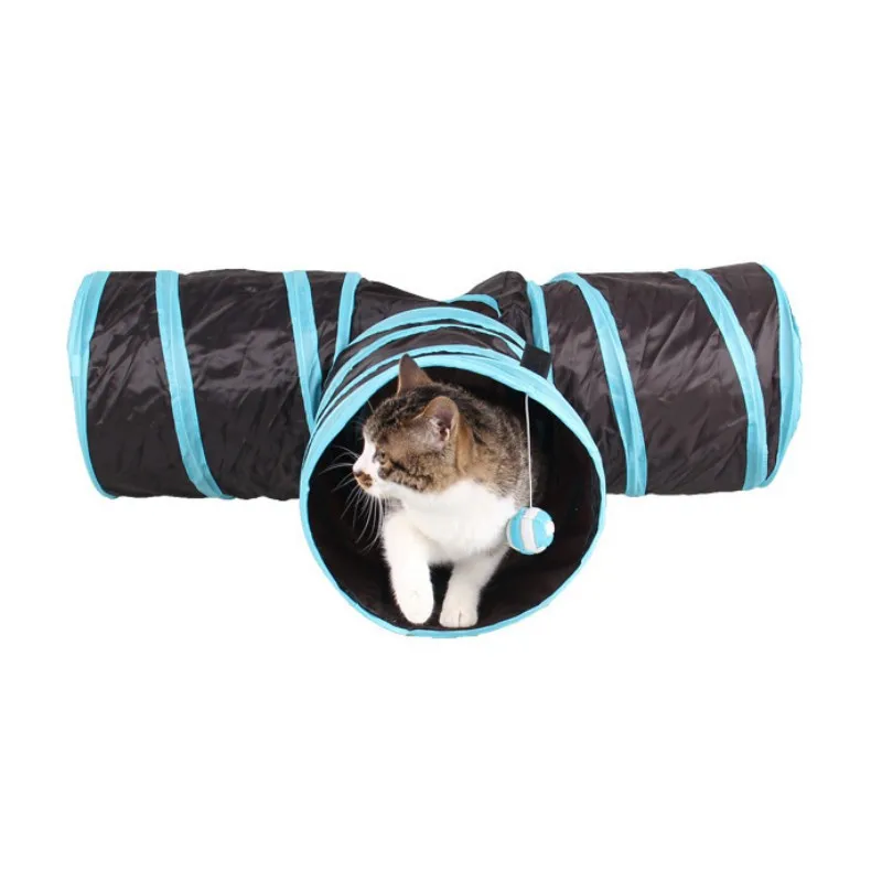 

3 WAY Y Shape Foldable Pet Puppy Animal Cat Kitten Play Toy Exercise Tunnel Cave Cat Toys