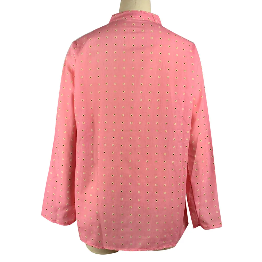 

Long Sleeve Blouse Women Print Button Long Sleeve Autumn Blouse Women Blouse Top Ladies Full Sleeve T Shirt Ladies Clothes