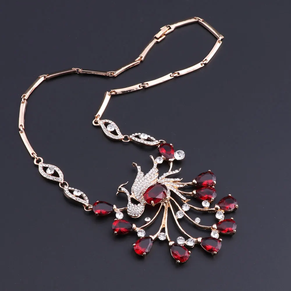 Набор украшений OEOEOS ожерелье и серьги в африканском стиле с птицами Фениксом для