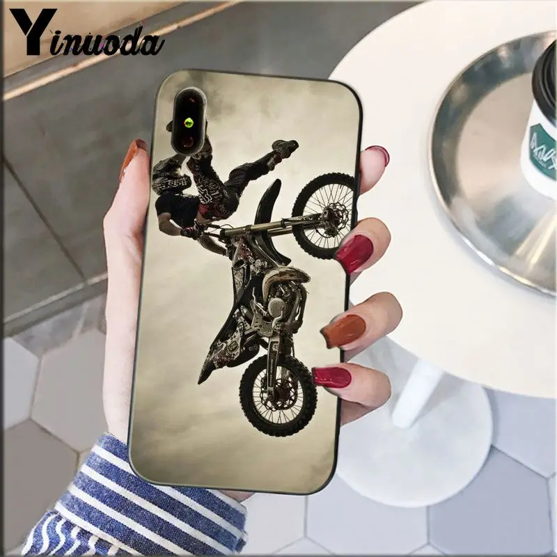 A16 Yinuoda moto Cross moto rcycle спортивный чехол для телефона Fundas чехол для iPhone X XS MAX 6 6S 7 7plus 8 8Plus 5 5S XR - Цвет: A16