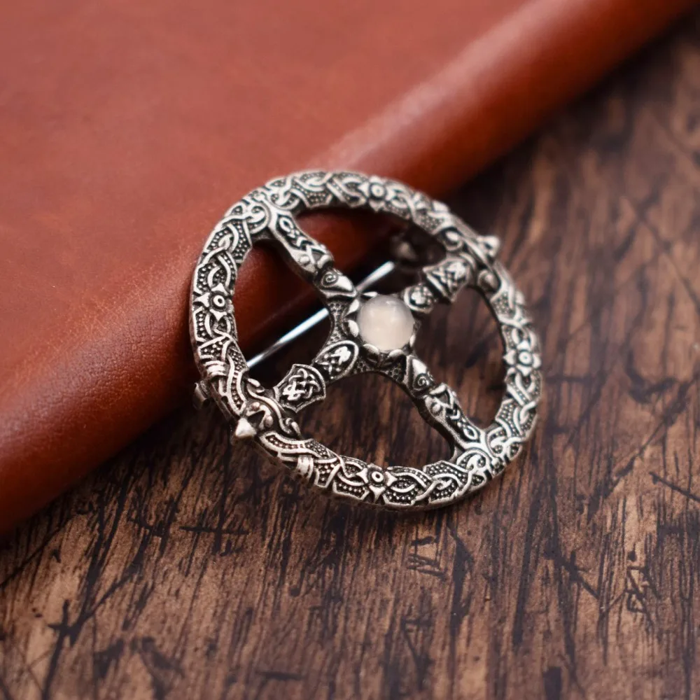 Брошь Vegvisir амулет с компасом Северной Америки ювелирные изделия викингов Броши 