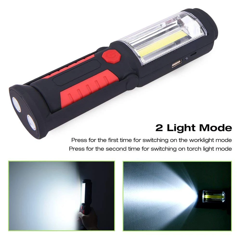 Handheld Portable emergency flashlight USB Charging Magnetic 5LEDs Outdoor Work Light Emergency Survive LED maintenance li | Освещение