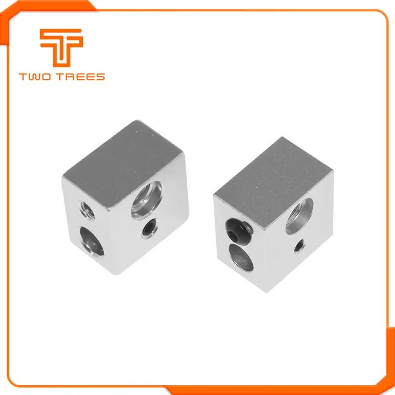 MK10 нагревательные блоки M7 резьба для Wanhao Dupicator D4/I3/Dremel 3d принтер 20x20x13 мм алюминиевый Серебристый сплав