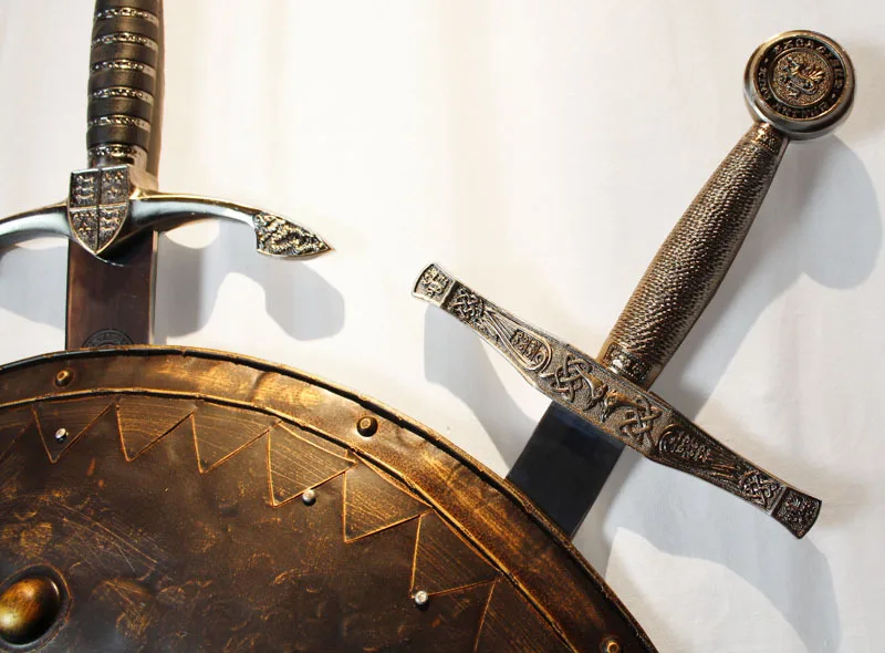 Винтажный щит с мечом металлические поделки/Европейские настенные подвески/бар