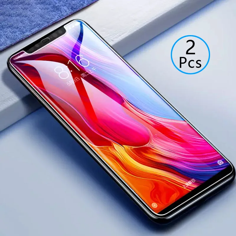 Закаленное стекло для xiaomi mi 6 8 lite 9 se mix 3 2 шт. | Мобильные телефоны и аксессуары
