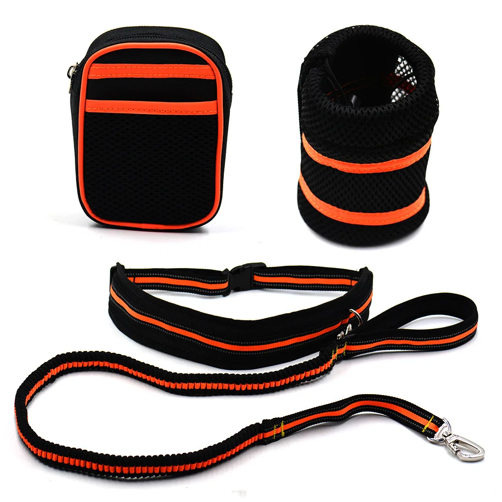 Fashion Hands Free Pet Dog Reflective Running Leash Adjustable Elastic Waist Rope Belt Run Jogging Walking Supply | Дом и сад
