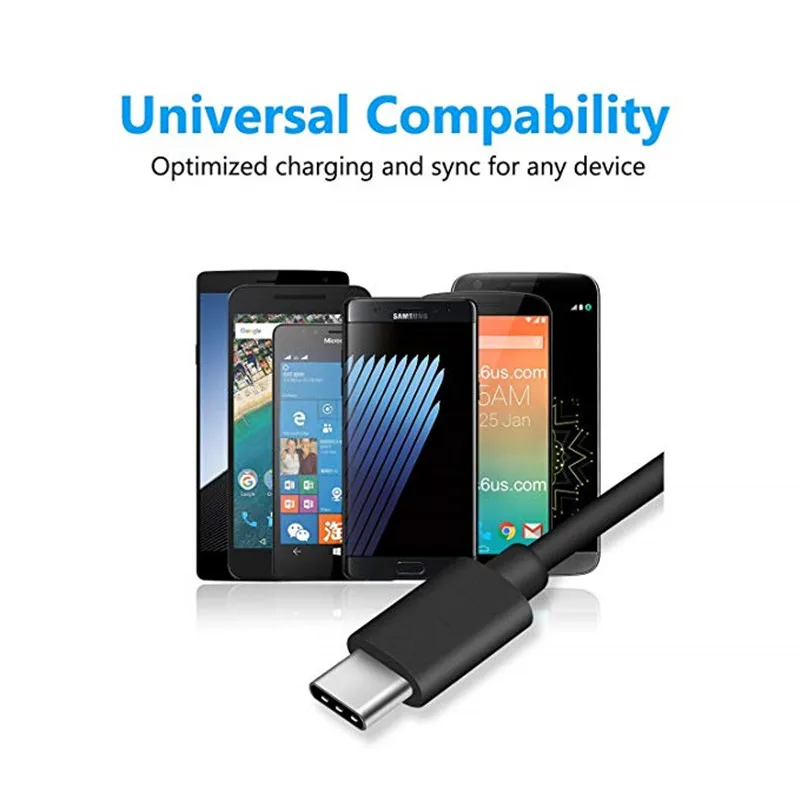 Кабель USB Type C для Samsung Galaxy S10 S9 S8 Plus S10e A9 2018 A8s A6s Note 9 8 кабель быстрой зарядки